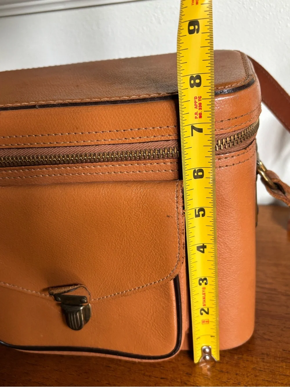 1950s camera case crossbody travel bag with original paperwork paper ephemera